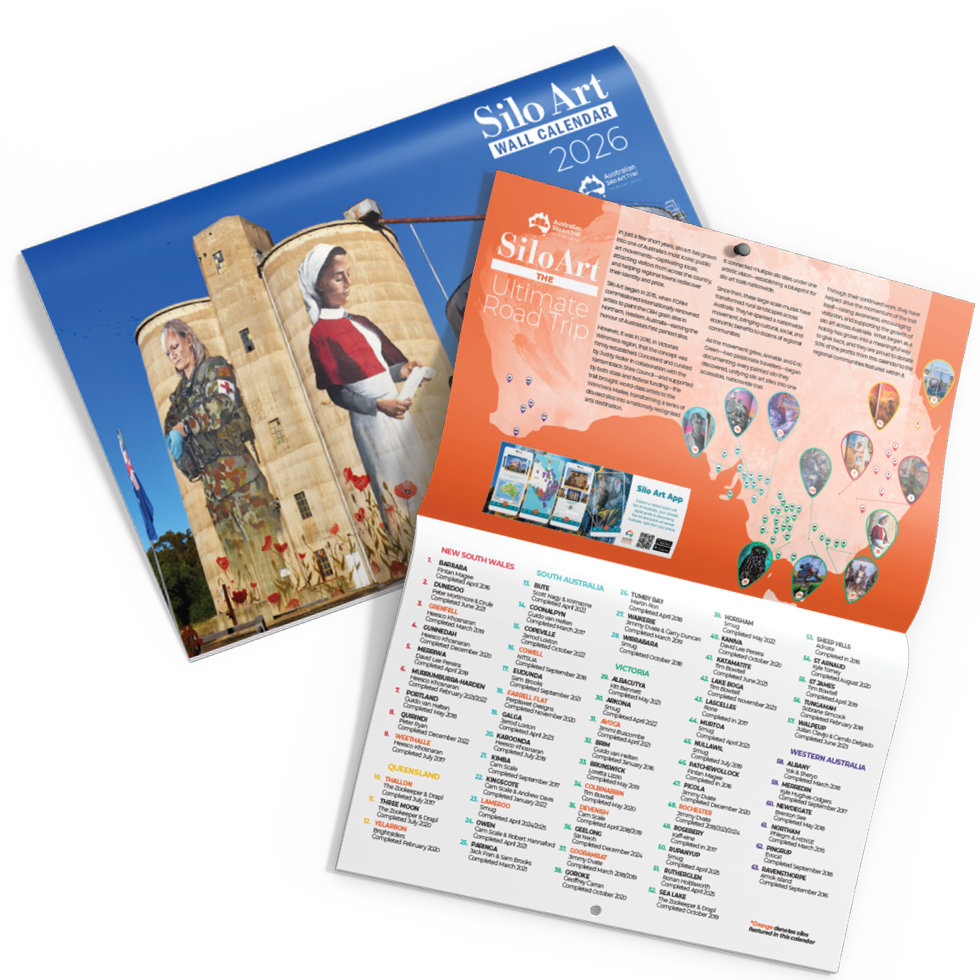 Silo Art Wall Calendar - 2026