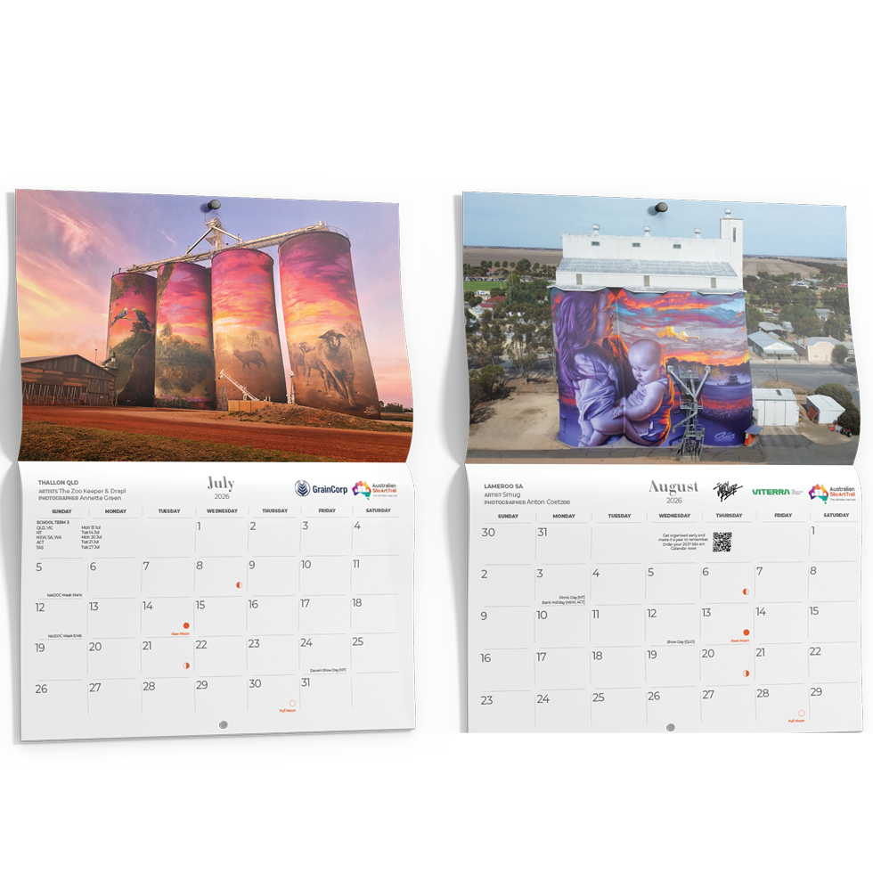Silo Art Wall Calendar - 2026