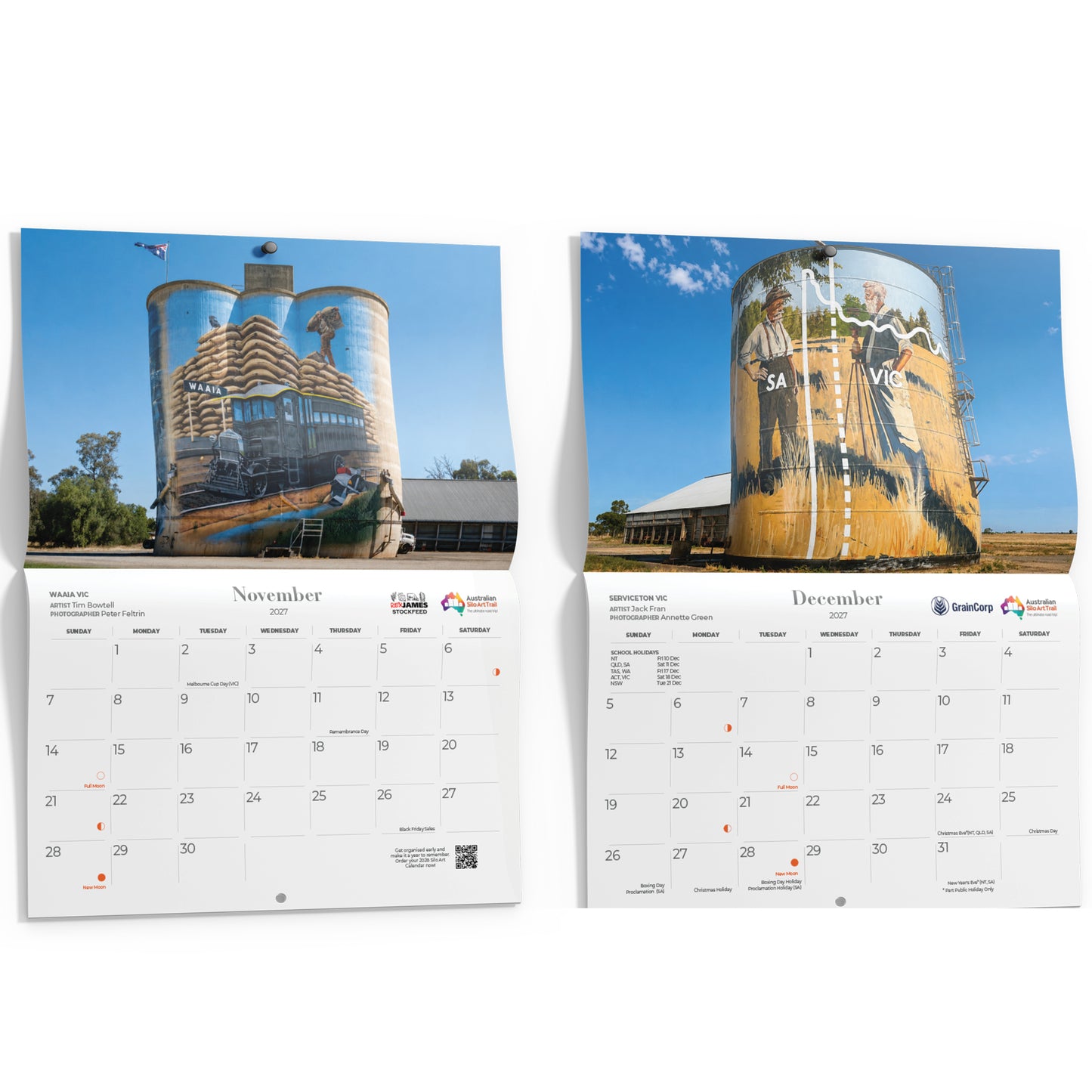 Wholesale - Silo Art Wall Calendar 2027 (Box of 20)
