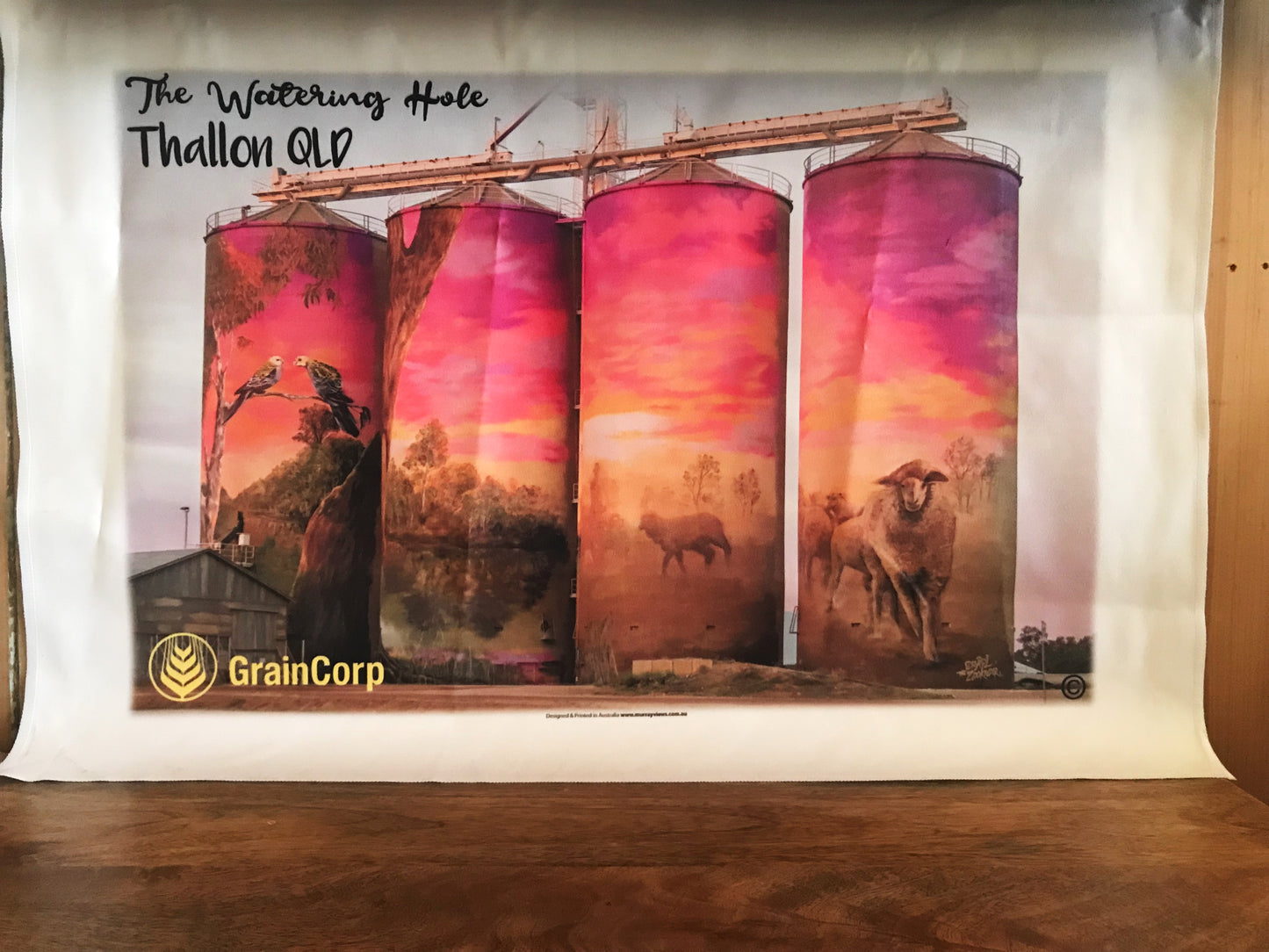 Thallon Silo Art Tea Towel