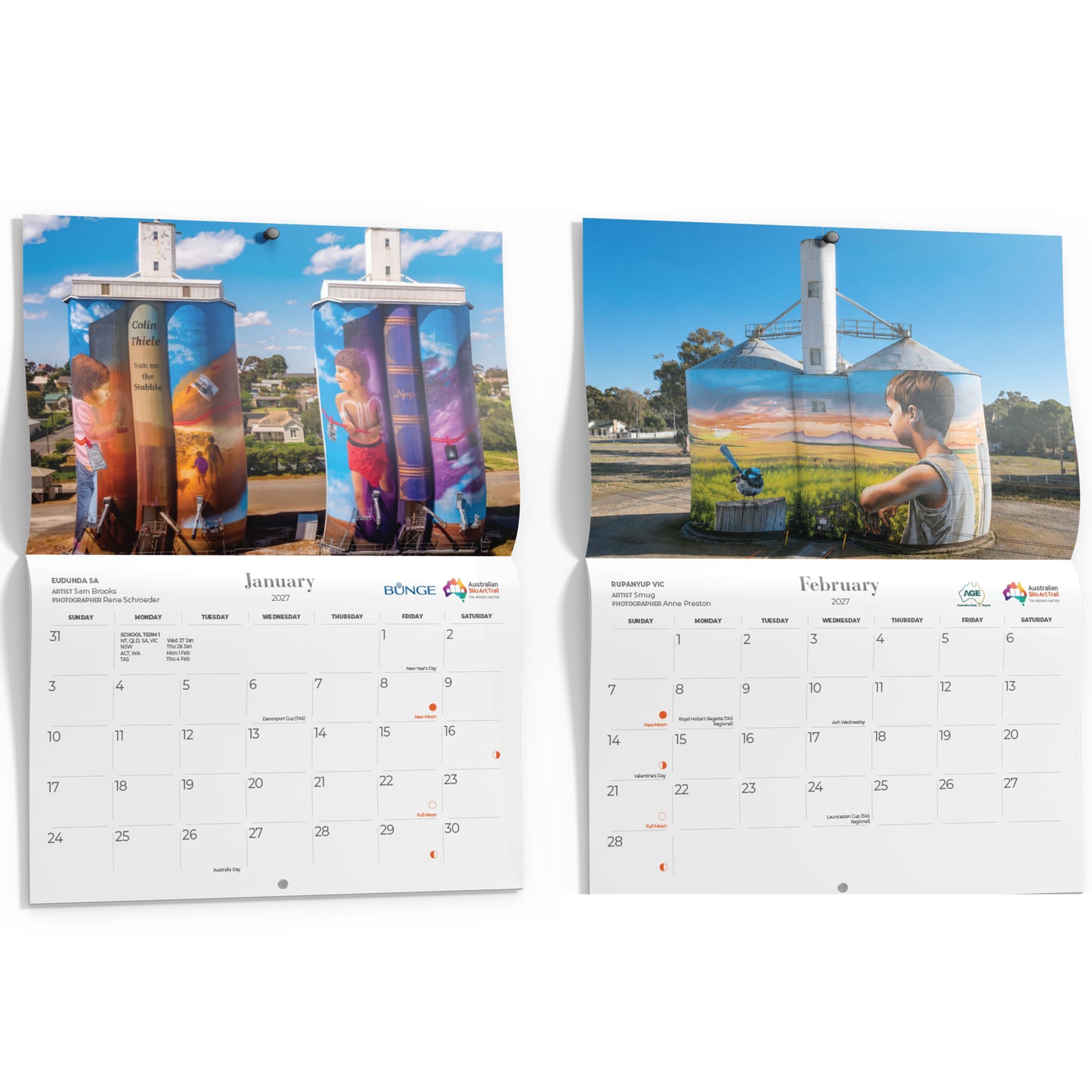 Wholesale - Silo Art Wall Calendar 2027 (Box of 20)