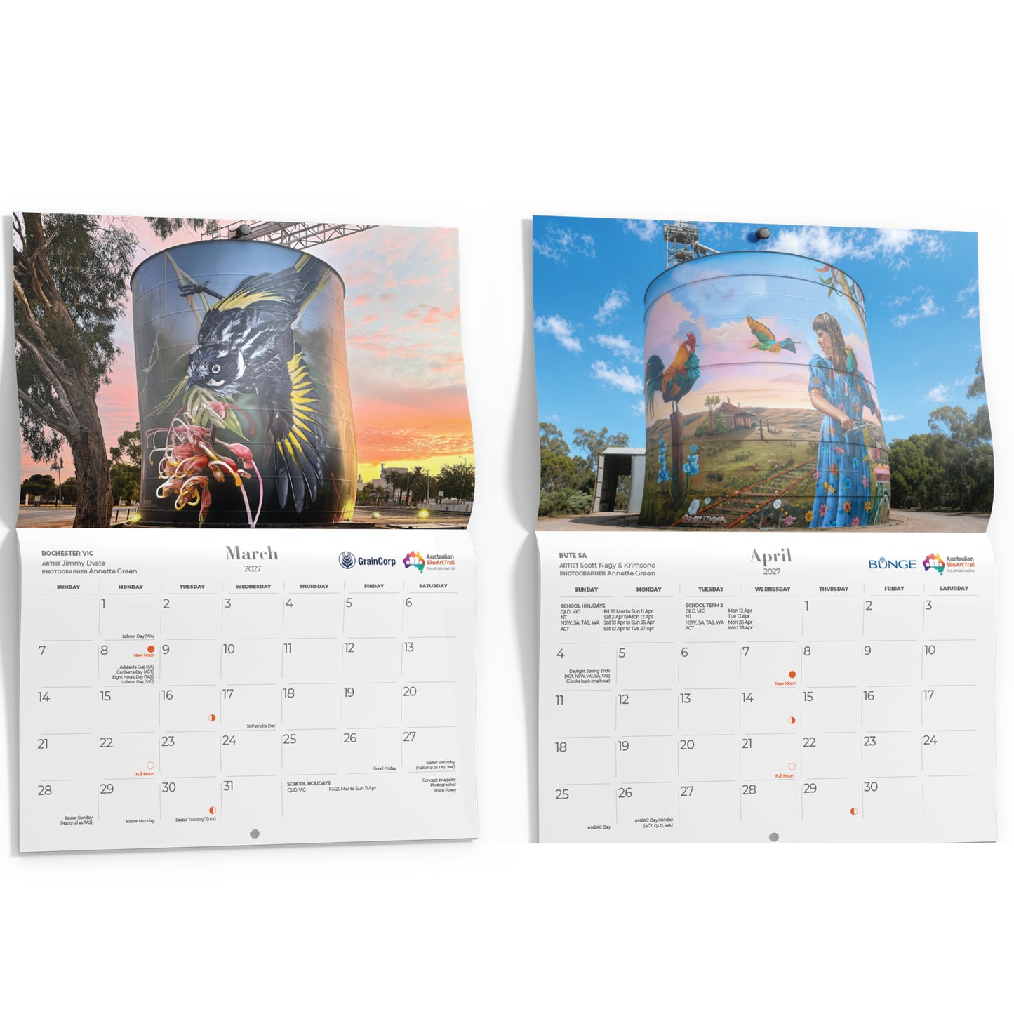 Wholesale - Silo Art Wall Calendar 2027 (Box of 20)
