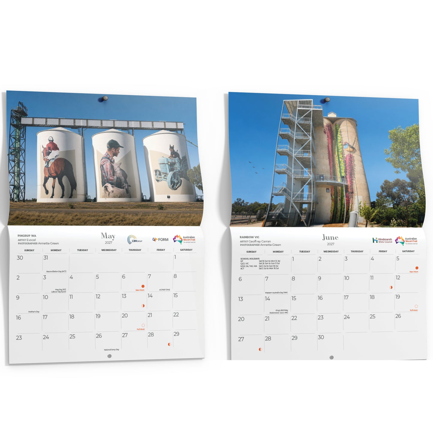 Wholesale - Silo Art Wall Calendar 2027 (Box of 20)