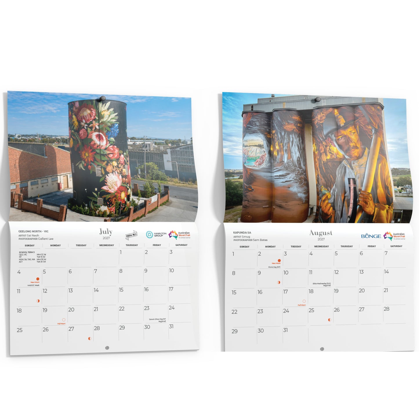 Wholesale - Silo Art Wall Calendar 2027 (Box of 20)