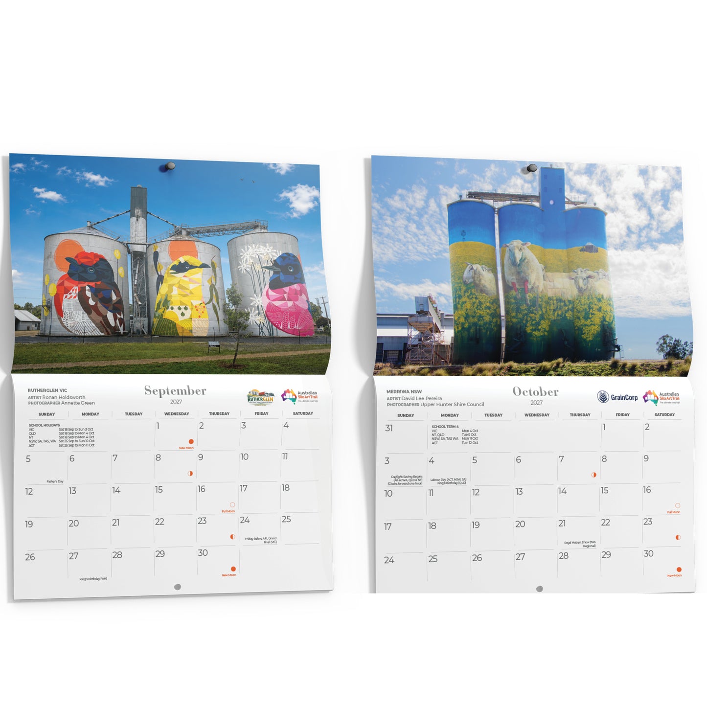 Wholesale - Silo Art Wall Calendar 2027 (Box of 20)