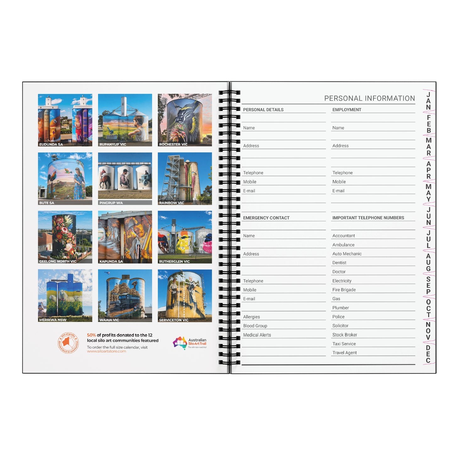 Wholesale Silo Art Annual Diary 2027 (Box of 10)