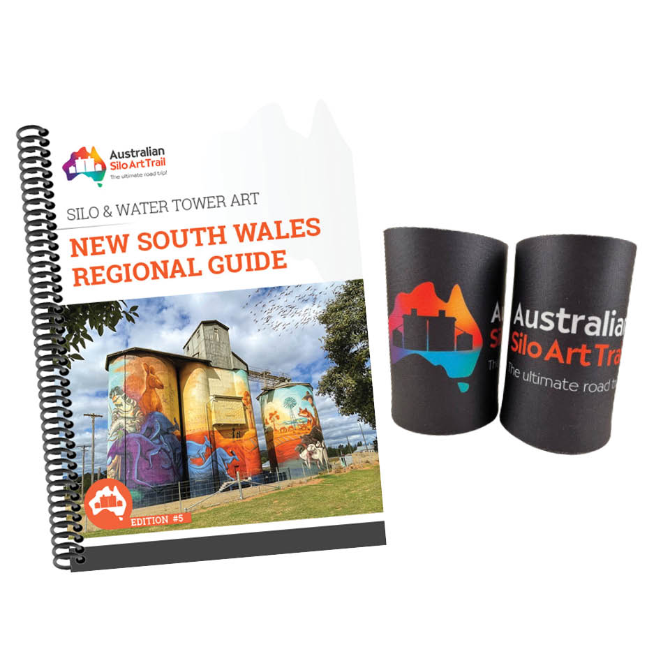 NSW Silo & Water Tower Art Regional Guide With 2 FREE Coolers