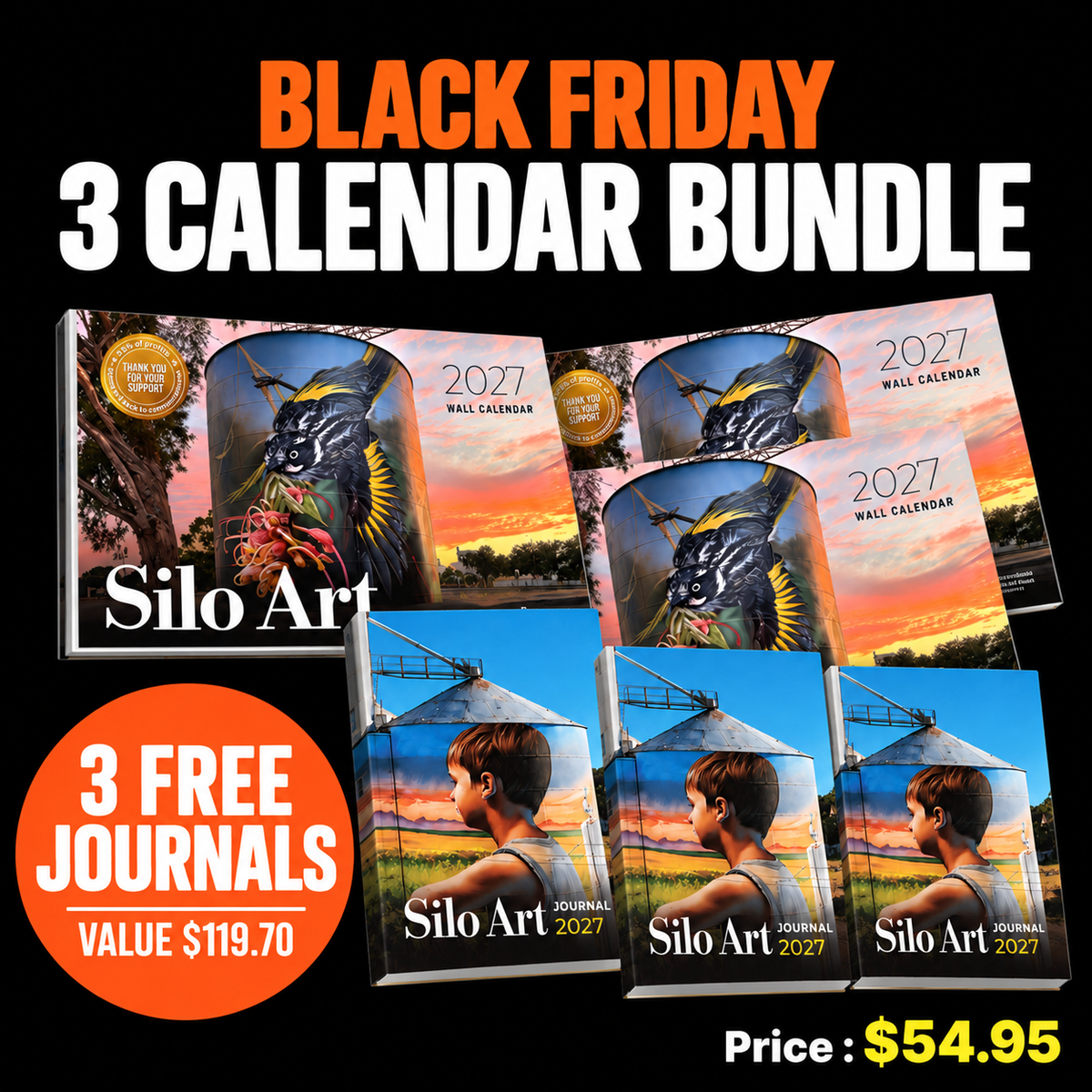 Black Friday - Three FREE Journals