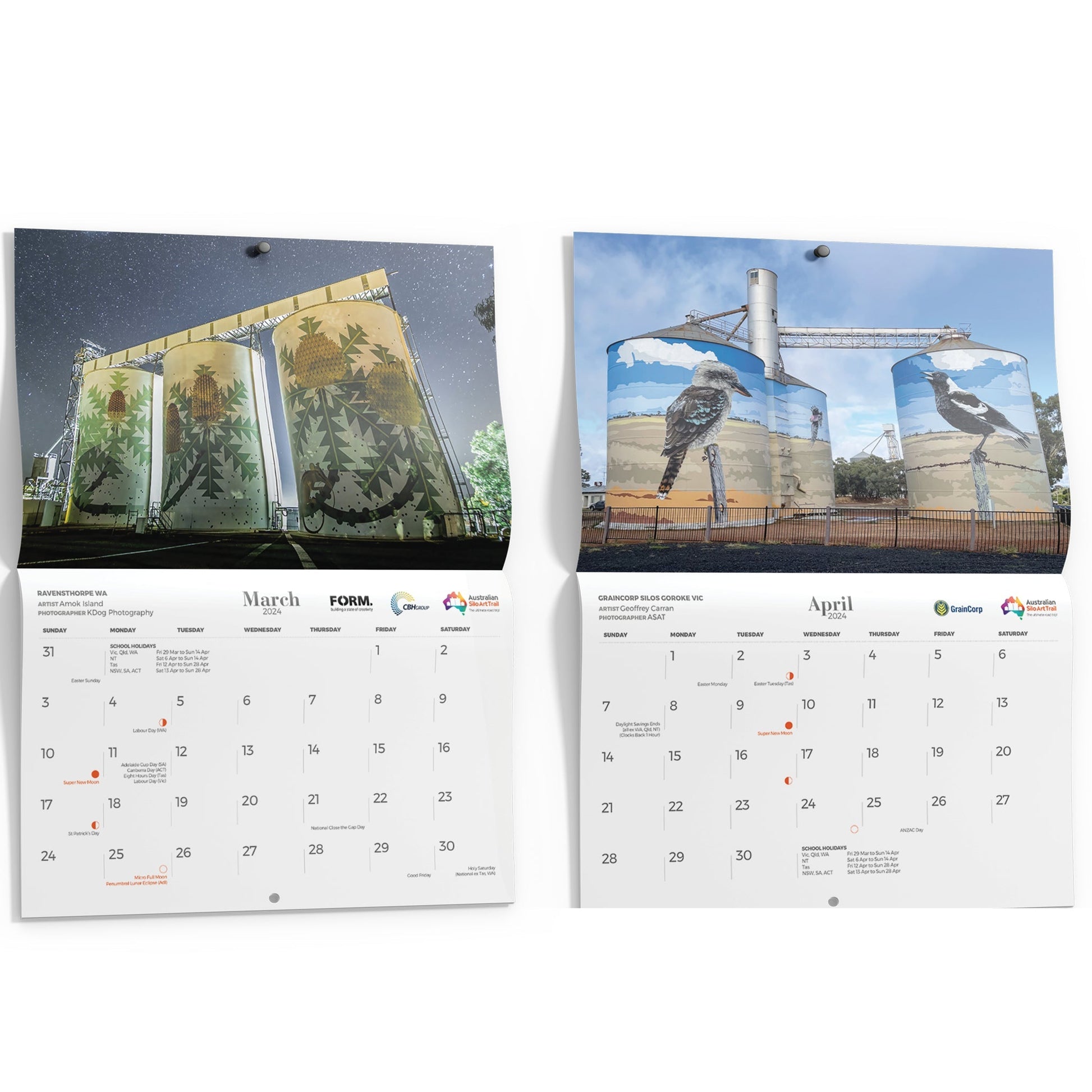 2025 Silo Art Calendar Printable