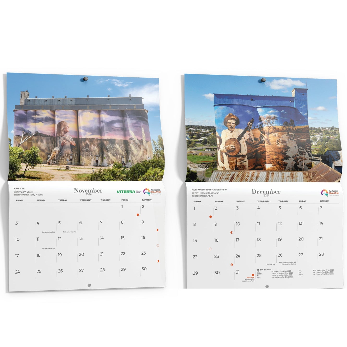 Silo Art Wall Calendar 2024