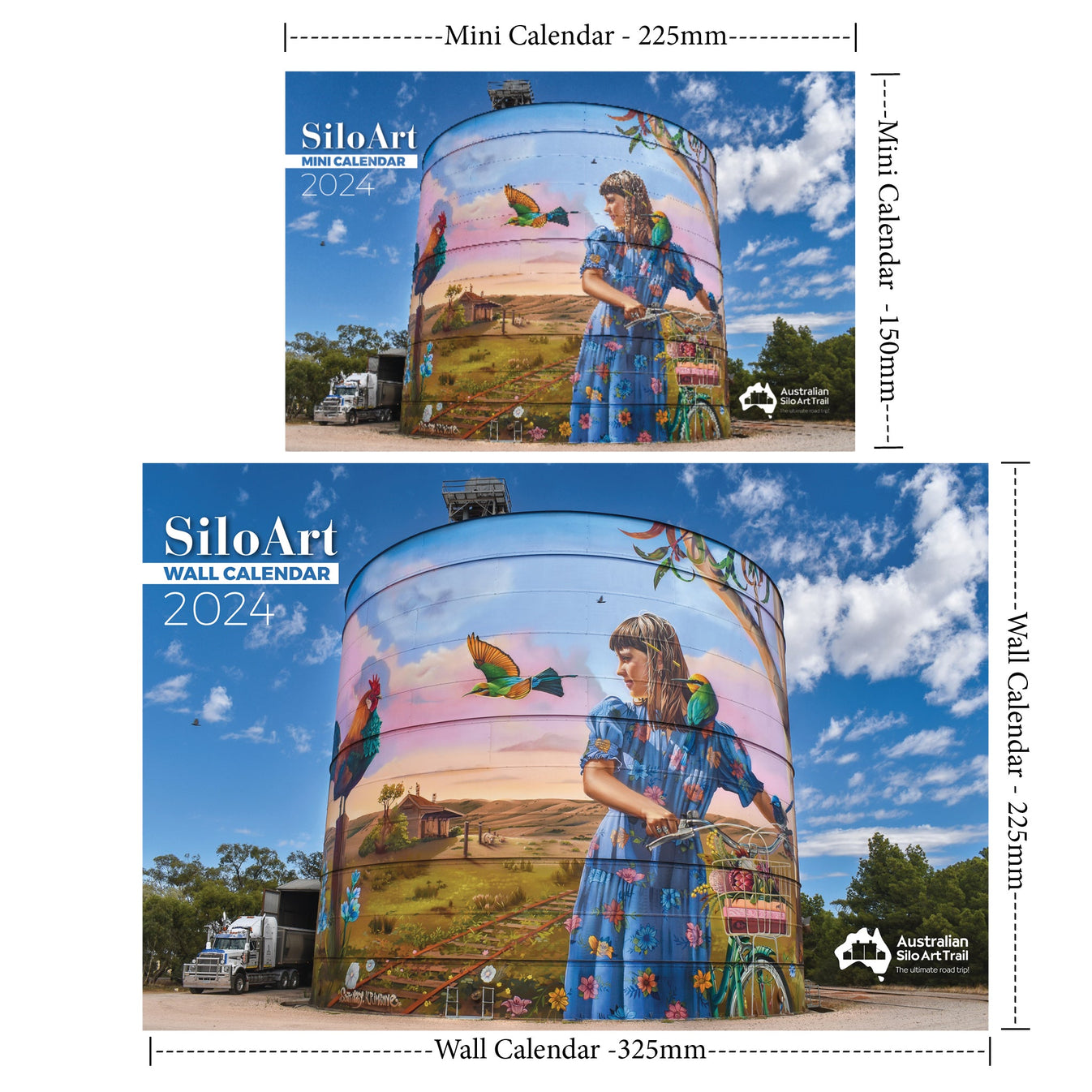 Silo Art Wall Calendar 2025 Australian Silo Art Trail Store