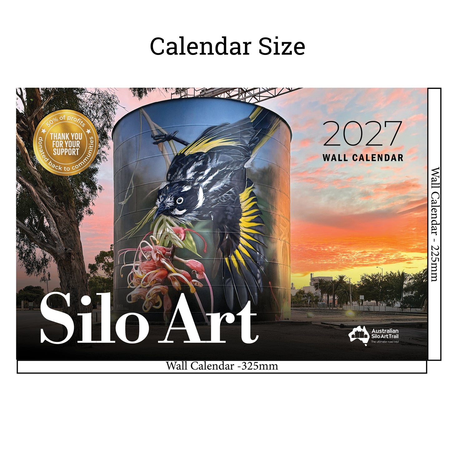 Wholesale - Silo Art Wall Calendar 2027 (Box of 20)