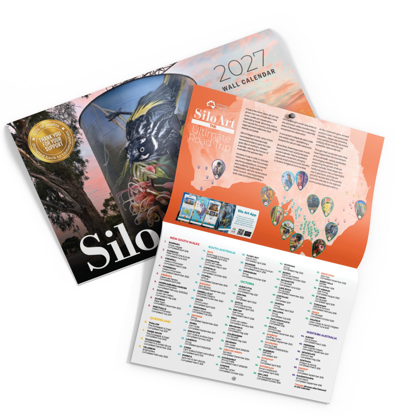 Wholesale - Silo Art Wall Calendar 2027 (Box of 20)