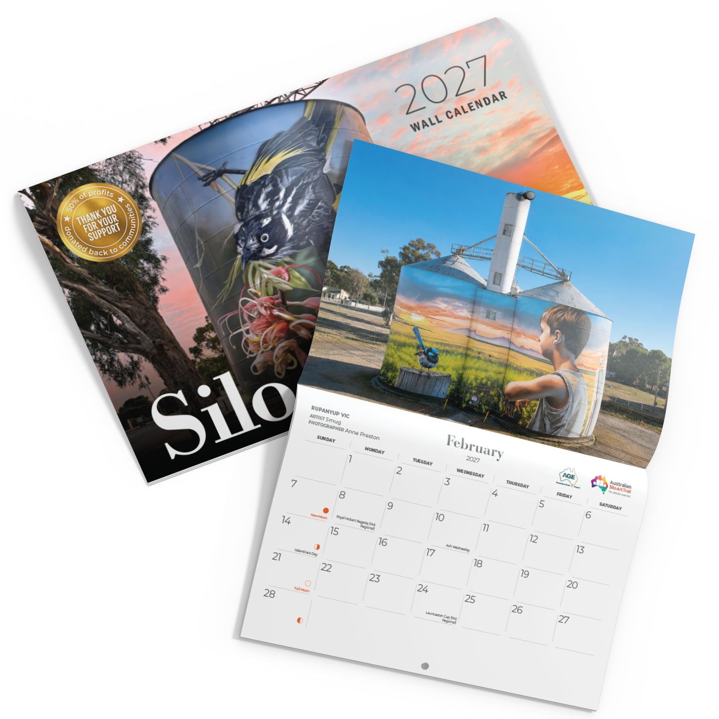 Wholesale - Silo Art Wall Calendar 2027 (Box of 20)