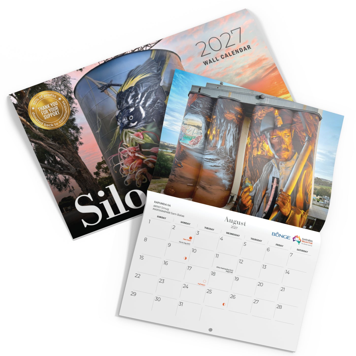 Wholesale - Silo Art Wall Calendar 2027 (Box of 20)