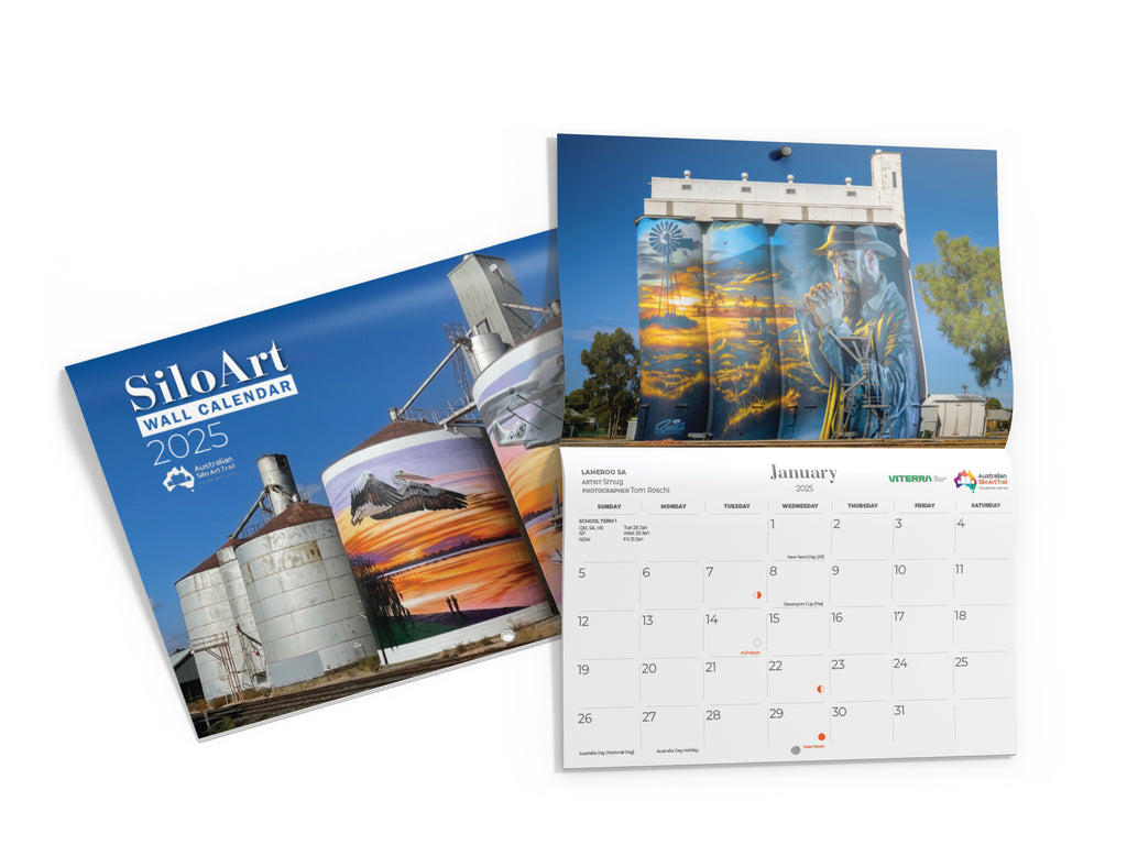 Silo Art Calendar 2025 Australian Silo Art Trail Store 2025 Silo Art Calendar Printable Coloring