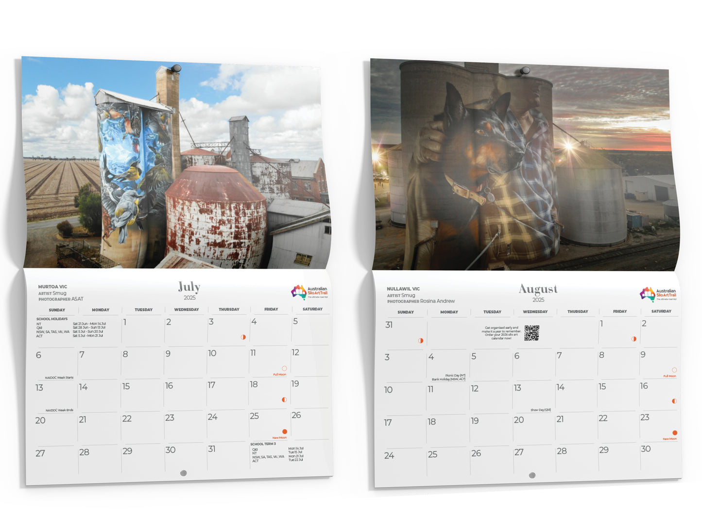 Silo Art Wall Calendar 2025