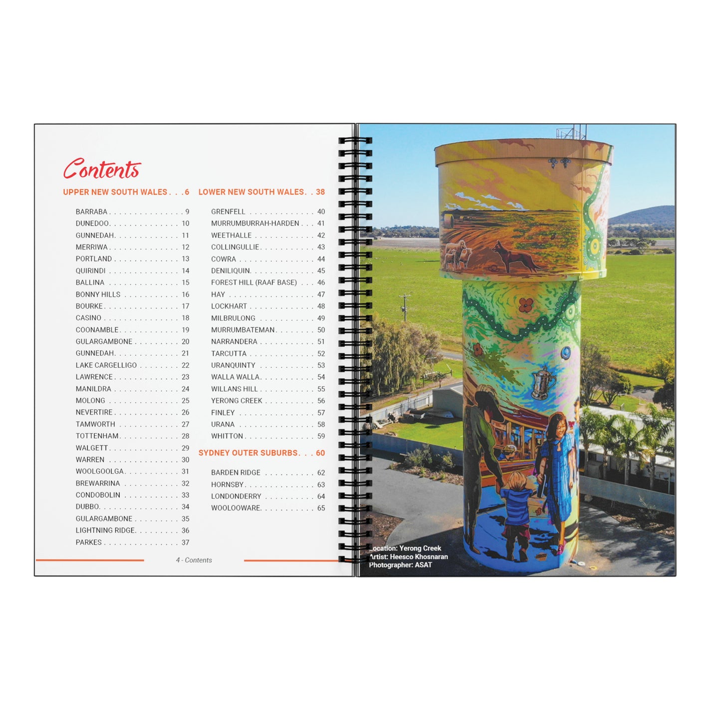 NSW Silo & Water Tower Art Regional Guide
