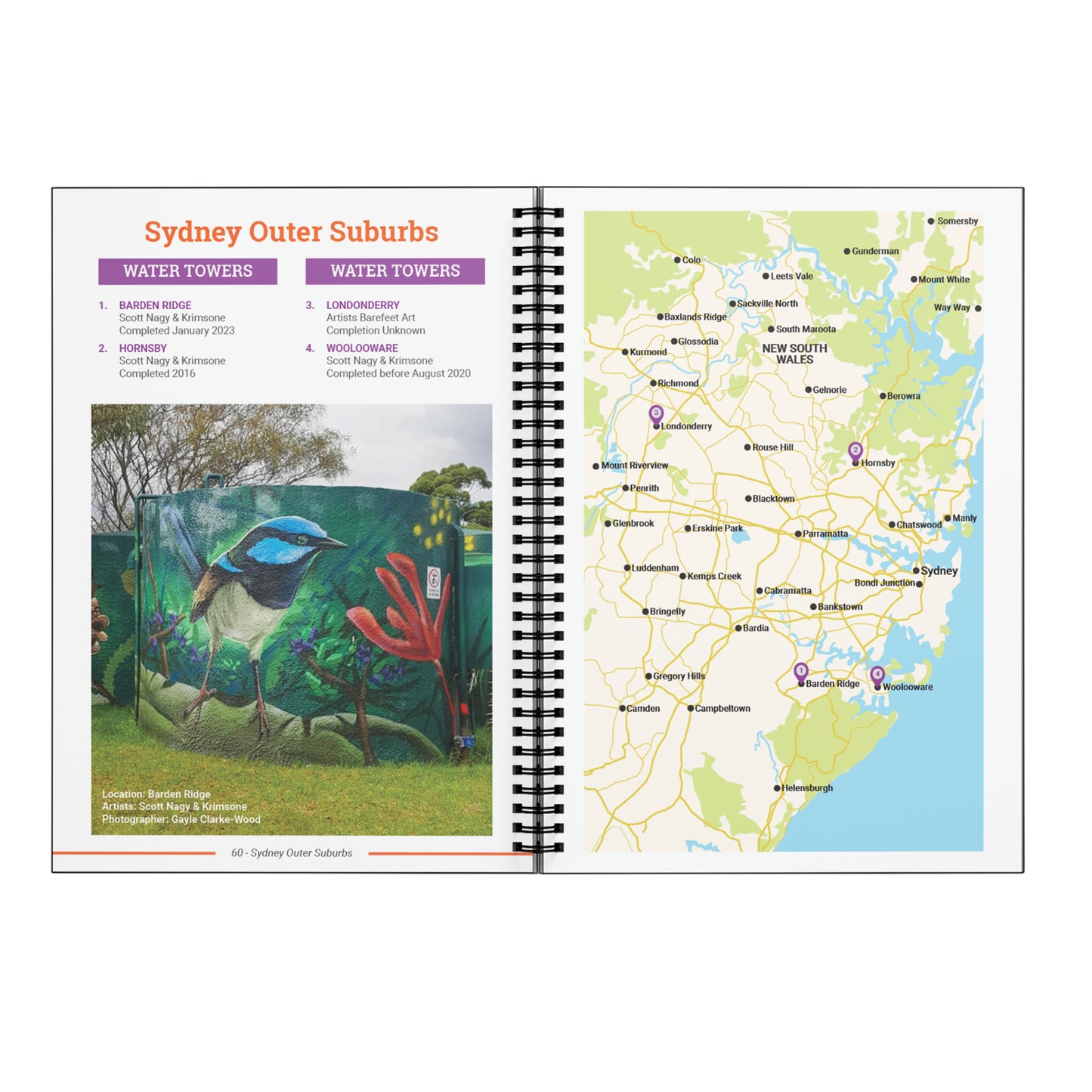 NSW Silo & Water Tower Art Regional Guide