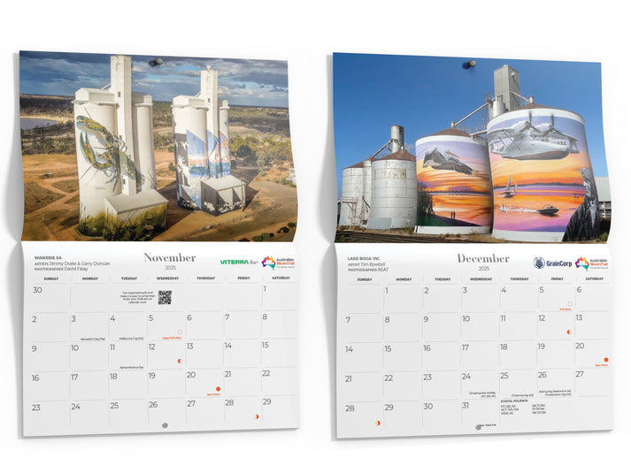 Silo Art Wall Calendar 2025 – Australian Silo Art Trail Store