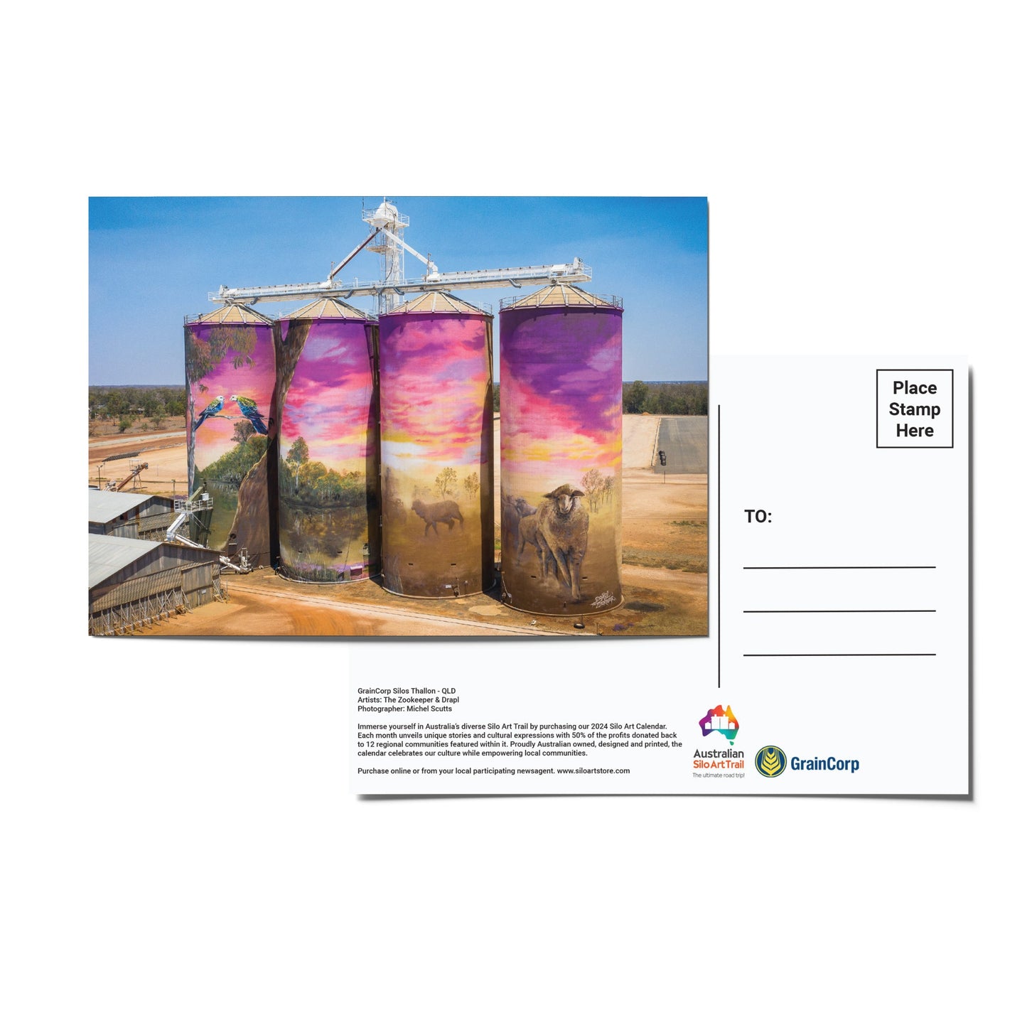 Bulk Buy - Silo Art Postcard 12 Pack - Box of 20