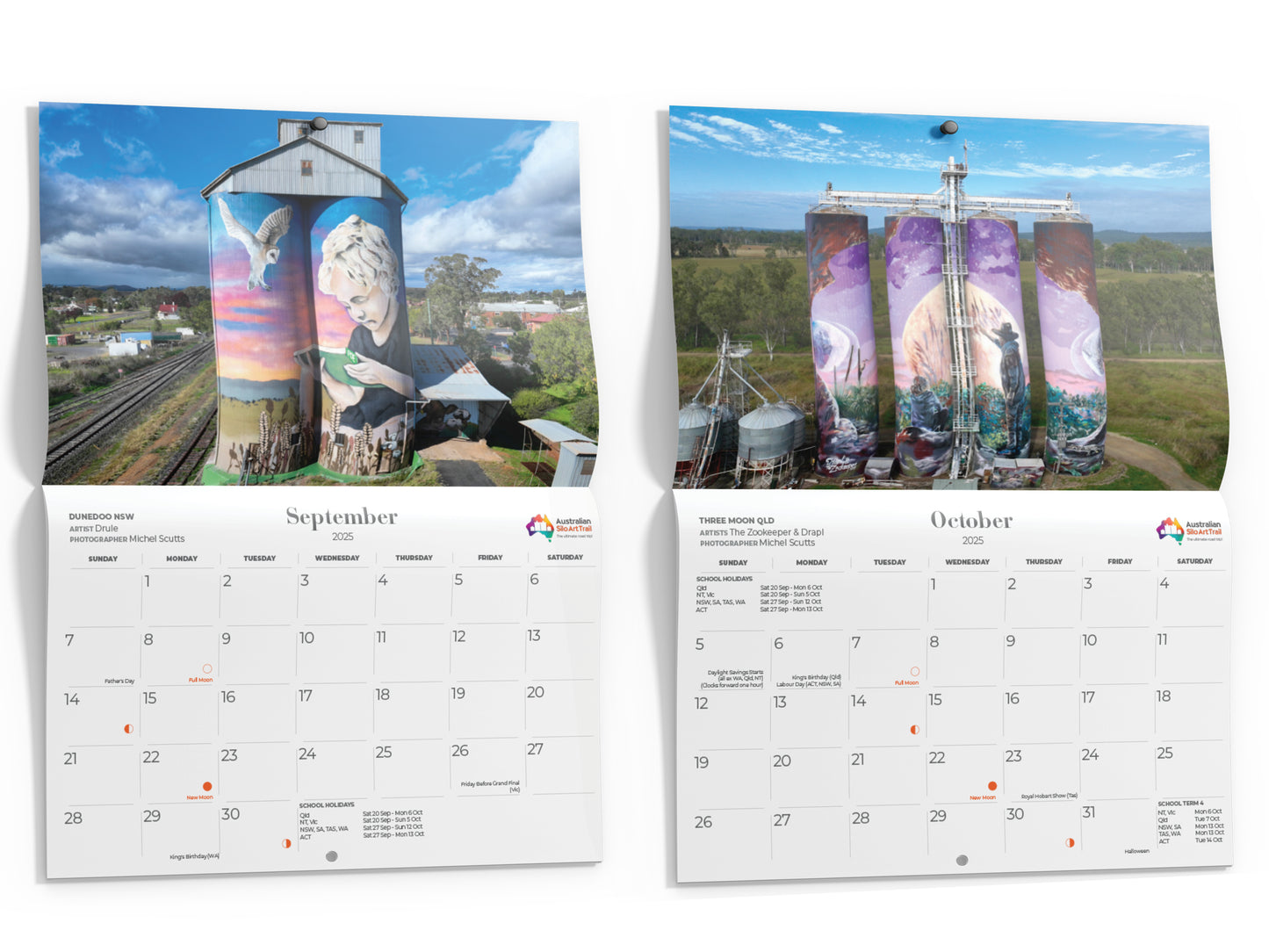 Silo Art Wall Calendar 2025