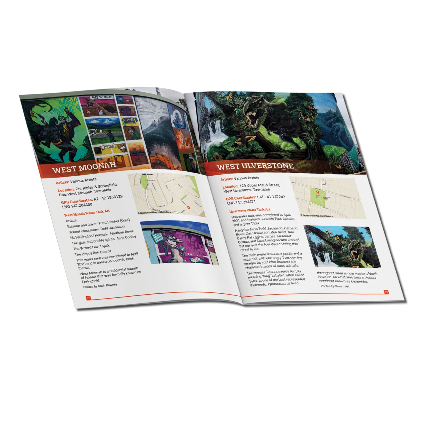 Tasmanian Water Tower Art Guide