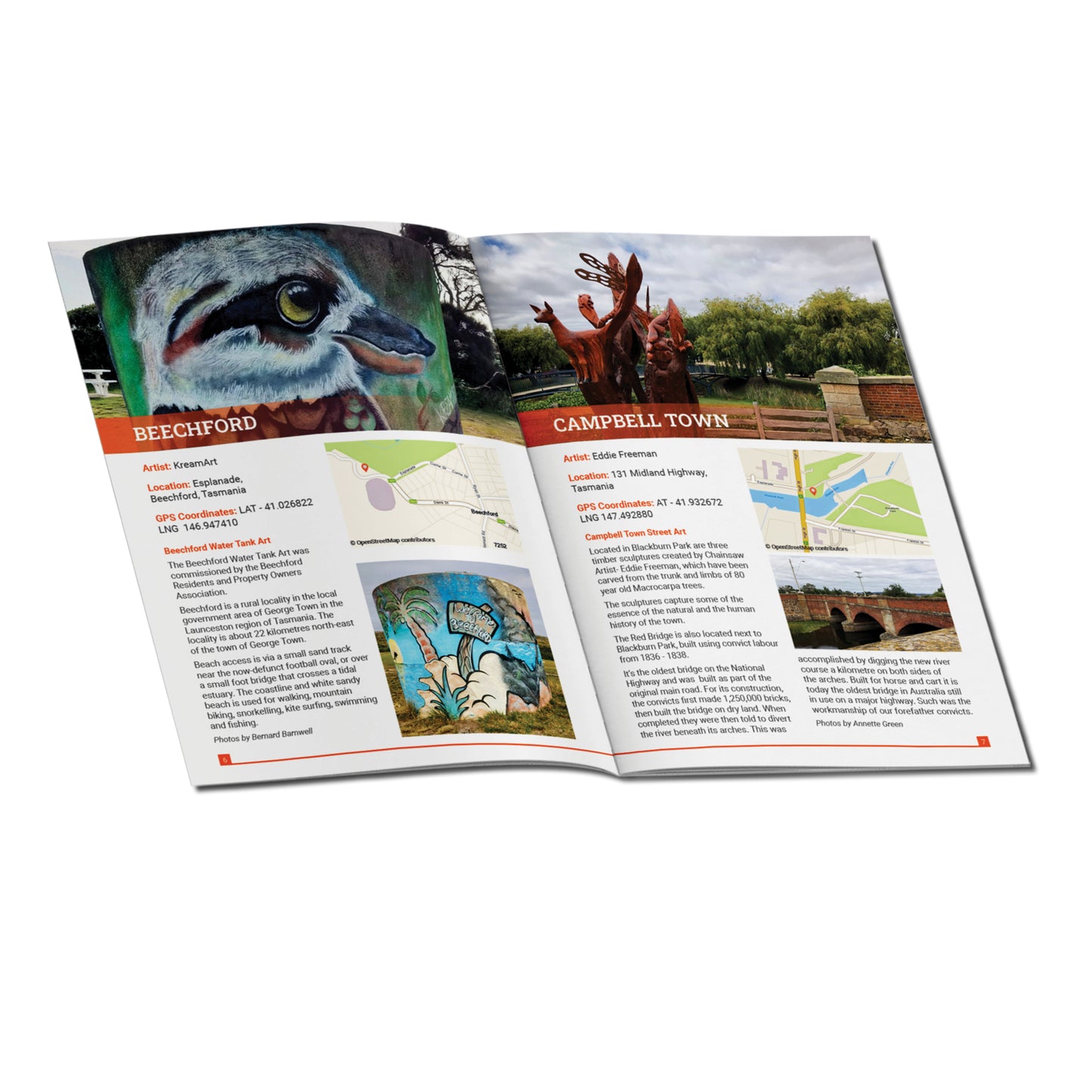 Tasmanian Water Tower Art Guide