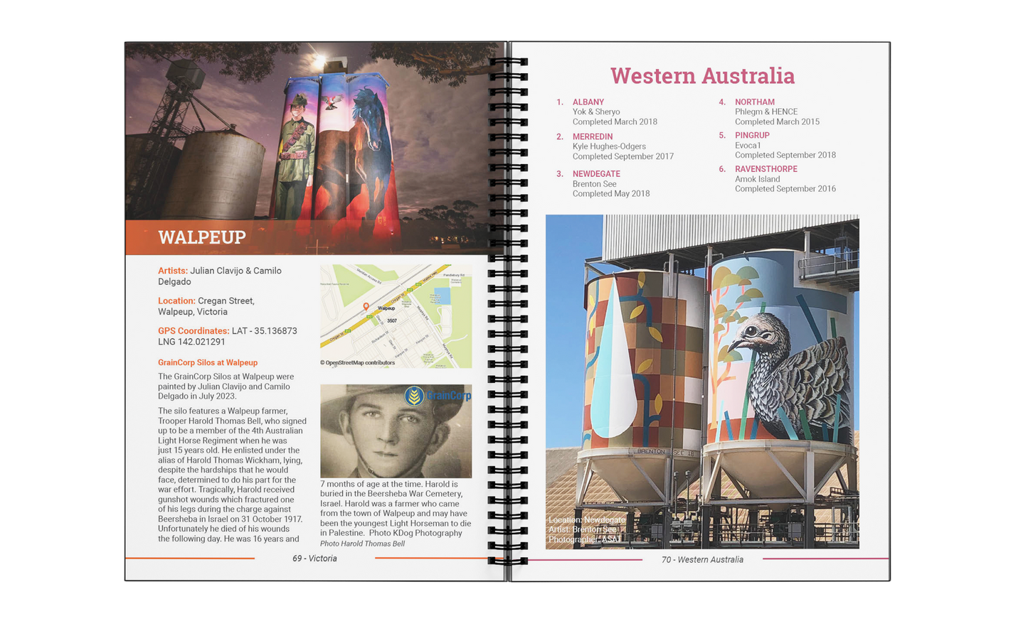 FREE 2024 Standard and Mini Calendar with The Australian Silo Art Guide