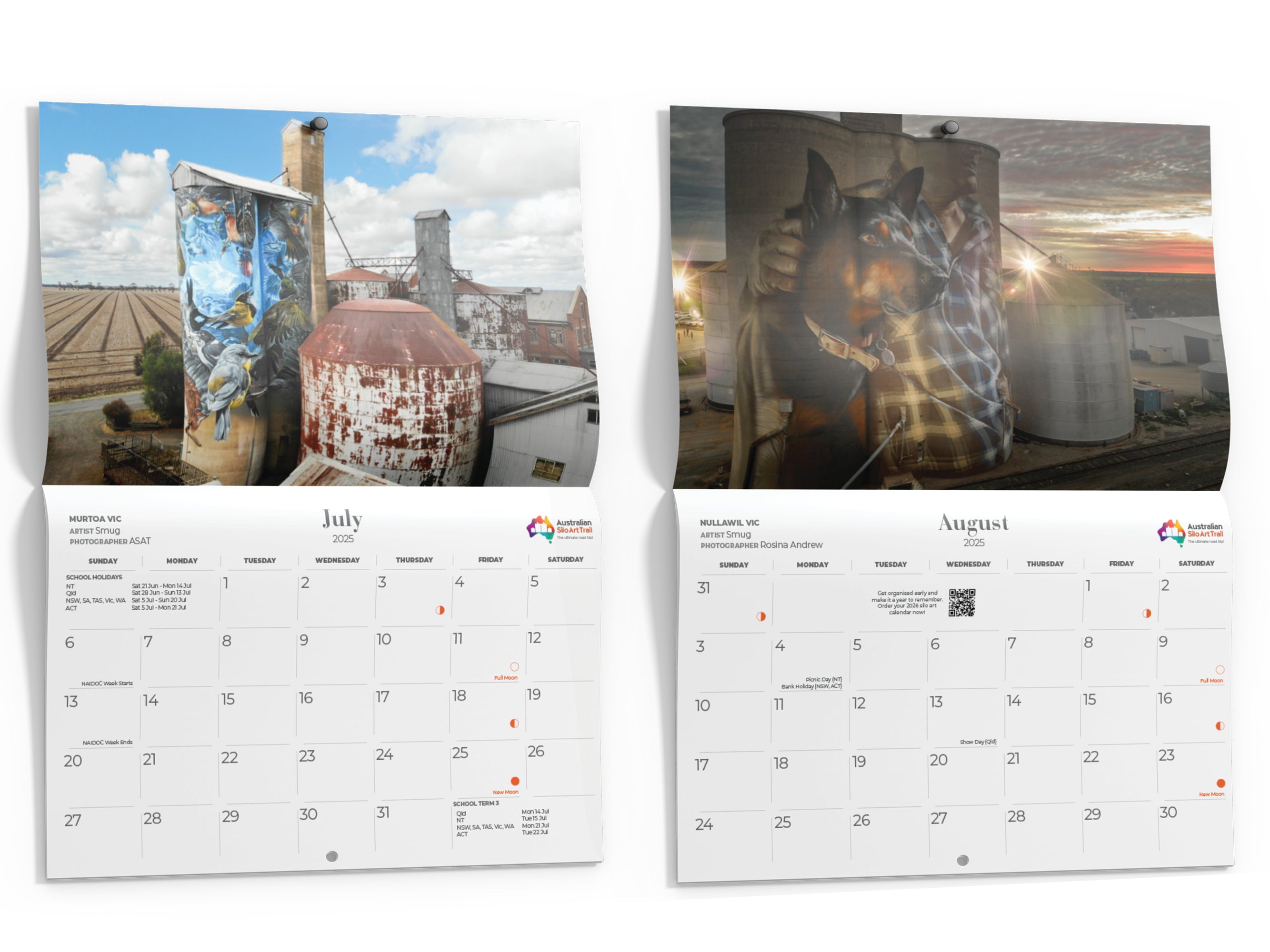 Silo Art Calendar 2025 Australian Silo Art Trail Store