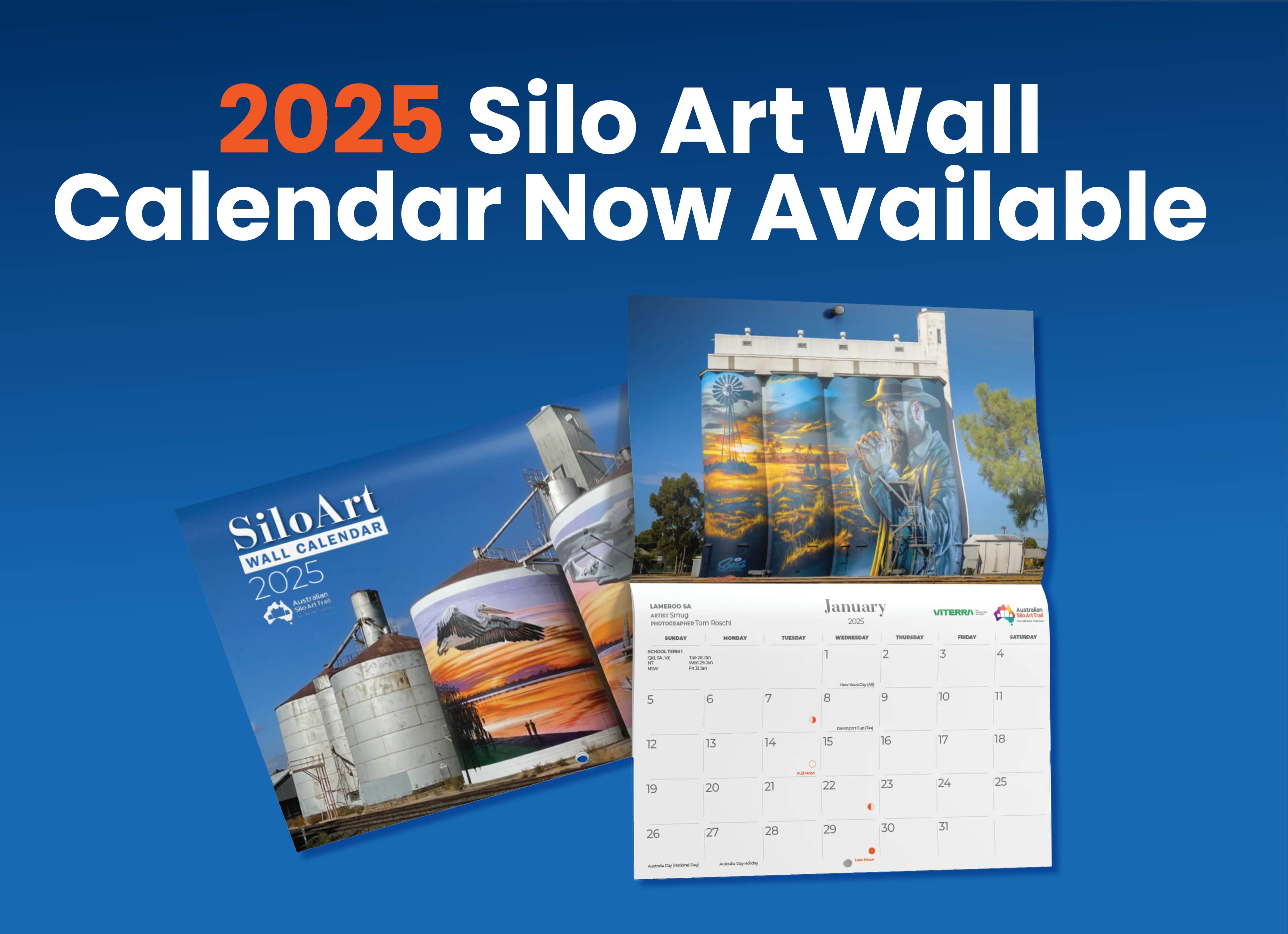 Silo Art Calendar 2025 Australian Silo Art Trail Store 2025 Silo Art Calendar 2025