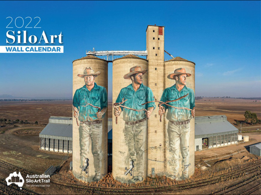 Silo art wall calendar cover page