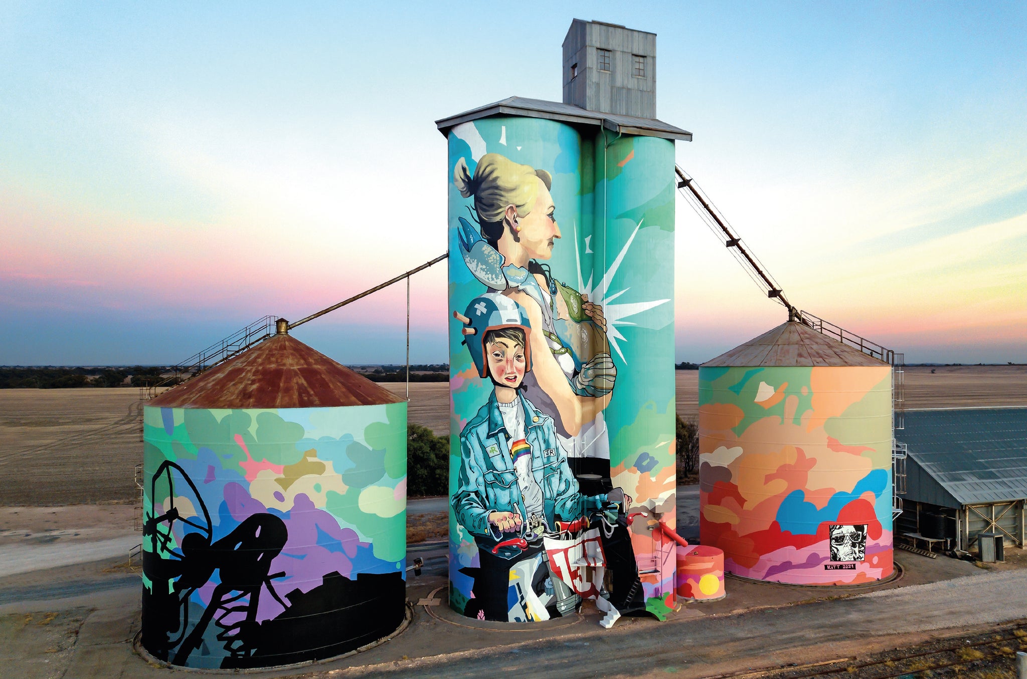 Previous years 2023 Souvenir Silo Art Wall Calendar Australian Silo